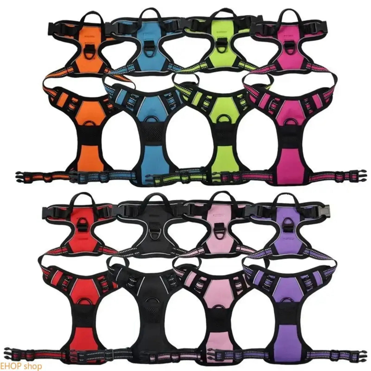 Unisex Heavy-Duty Nylon Dog Harness & Leash Set, Adjustable, Plain, Comfortable Chest Harness for Large Dogs, Durable Pet Outdoor Accessory for Daily Walks, Training
