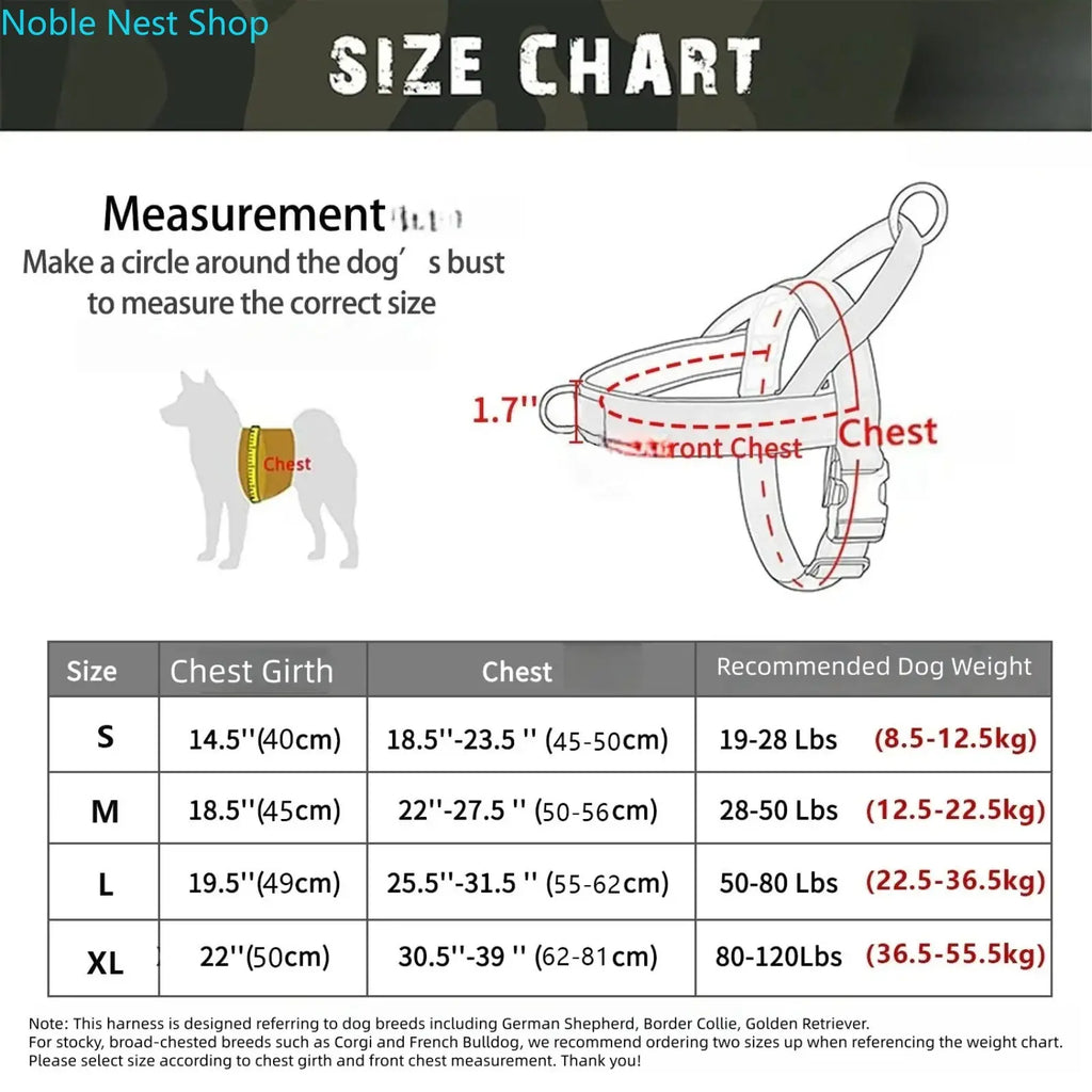 No Pull Dog Harness for All Dogs, Easy Fit Adjustable Chafe Resistant Pet Harness, Safe Secure Comfortable Lightweight Dog Vest Harness for Walking Training Outdoor Dog Supplies