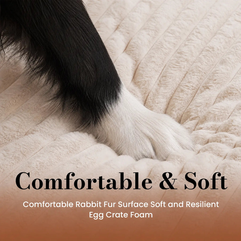 【Sohochic】 Cozila Modern Washable Orthopedic Dog Bed - Egg Crate Foam, Waterproof Liner, Non-Slip Bottom, All-Day Relief, Multi-Size, Weight Distribution for Medium & Large Dogs | Back to School, Camping Essentials