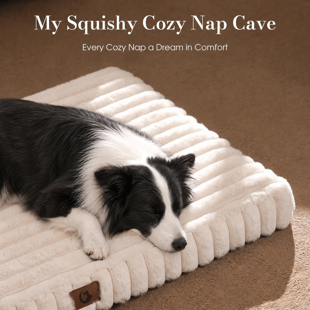 【Sohochic】 Cozila Modern Washable Orthopedic Dog Bed - Egg Crate Foam, Waterproof Liner, Non-Slip Bottom, All-Day Relief, Multi-Size, Weight Distribution for Medium & Large Dogs | Back to School, Camping Essentials