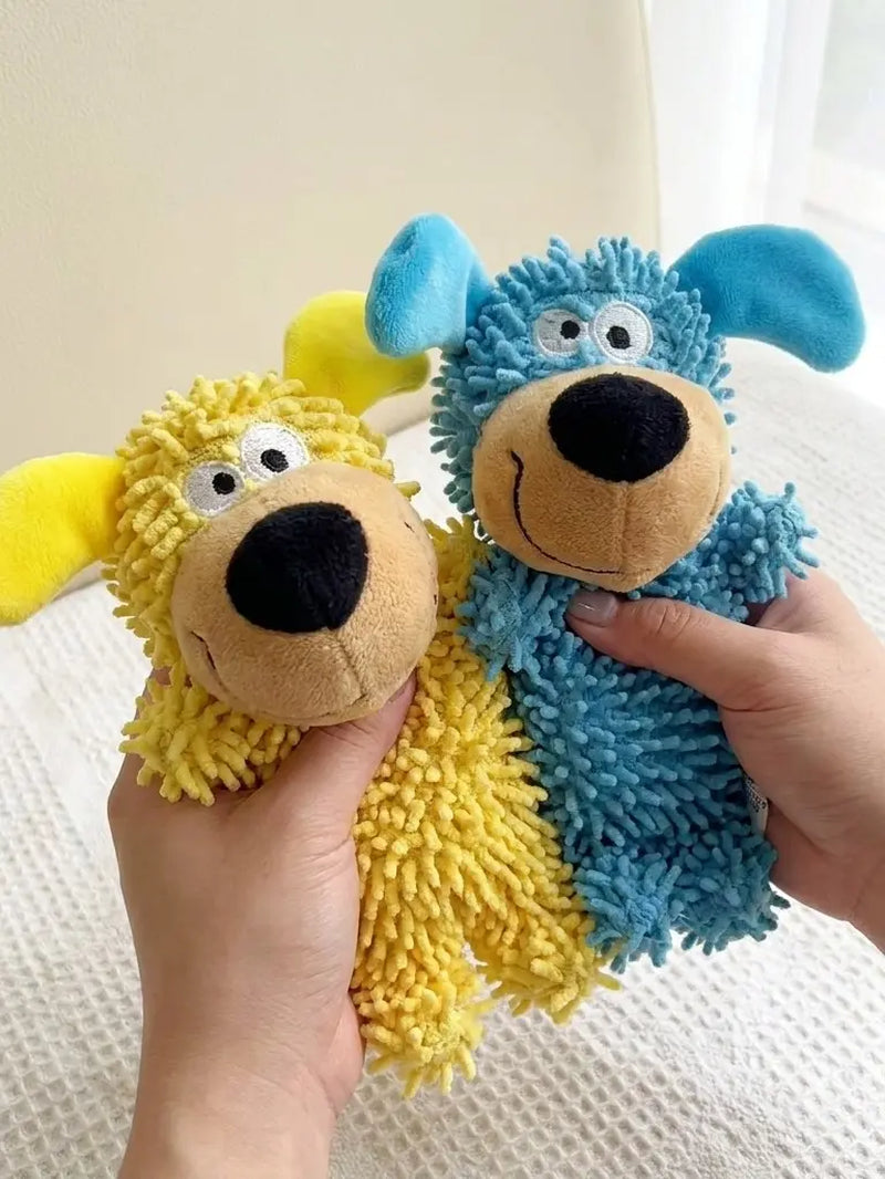 Squeaky Plush Dog Toy - Interactive, Cute Puppy-Shaped Chew Option for Small-Medium Dogs, Soft Plush for Fetch/Play and Teething
