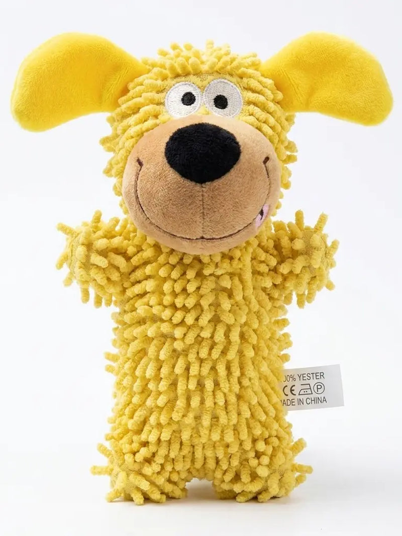 Squeaky Plush Dog Toy - Interactive, Cute Puppy-Shaped Chew Option for Small-Medium Dogs, Soft Plush for Fetch/Play and Teething