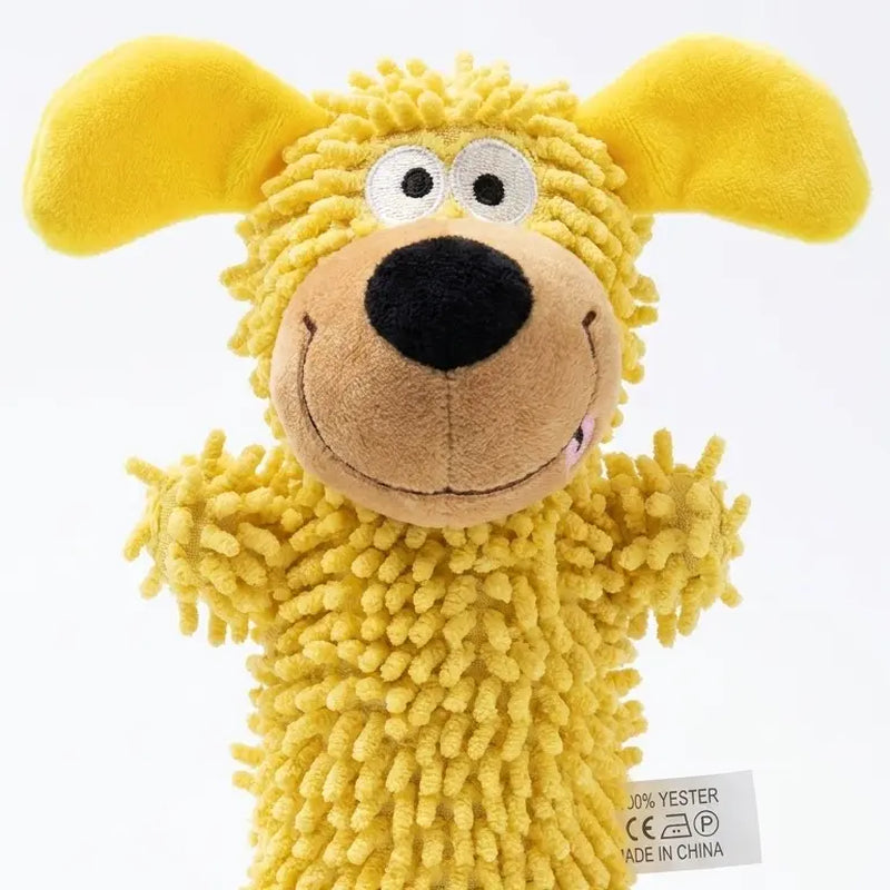 Squeaky Plush Dog Toy - Interactive, Cute Puppy-Shaped Chew Option for Small-Medium Dogs, Soft Plush for Fetch/Play and Teething